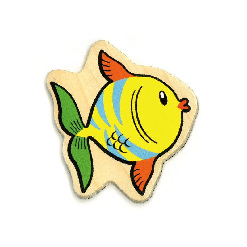 Set animale din lemn magnetice